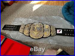 16mm Zinc AEW World Championship 4 Layers Plated Leather Belt 24KT Gold Zinc