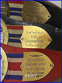 1980s IWA Championship Wrestling Belts Guy Gagne