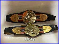 1980s IWA Championship Wrestling Belts Guy Gagne