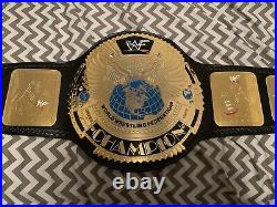 2001 WWF Big Eagle Championship Title Official Belt. Releathered/Restoned