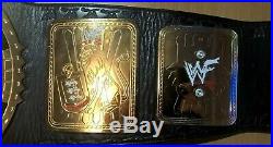 2001 WWF WWE Heavyweight Championship Belt Deluxe Replica Adult Leather