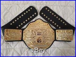 2019 Adult 100% Real Leather Big Gold Wrestling Championship belt High Quality