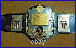 4mm Thick Zinc Plated AWA World Heavyweight Wrestling Championship Title Belt