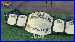 AEW Continental Wrestling Championship Title Belt Brass plates