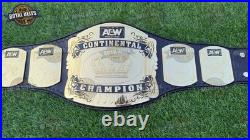AEW Continental Wrestling Championship Title Belt Brass plates