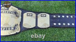 AEW Continental Wrestling Championship Title Belt Brass plates