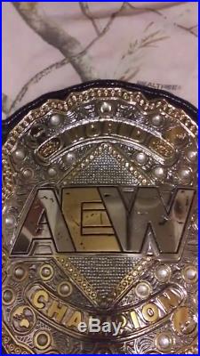 AEW Heavyweight Championship Replica leather Belt 4mm