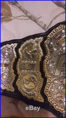 AEW Heavyweight Championship Replica leather Belt 4mm