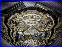 AEW Official Shop Replica Championship Belt, Restoned and Releathered