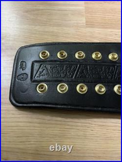 AEW Shop World Championship Belt-Restoned with Swarovski stones on real leather