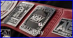 AEW TNT TV Championship Leather Belt 4MM Plates