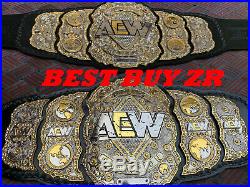 AEW World Championship Belt Replica Dual Plate 4mm zinc