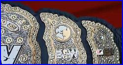 AEW World Championship Leather Belt Zinc Plate All Elite Wrestling Championship
