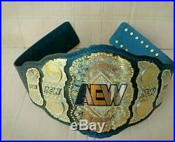 AEW World Championship Wrestling Belt Dual Plated free Custom Name plate