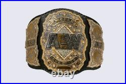 AEW World Championship Wrestling Replica Belt 4mm Brass Adult Size Collectible