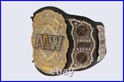 AEW World Championship Wrestling Replica Belt 4mm Brass Adult Size Collectible
