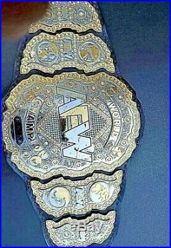 AEW World Championship Wrestling Replica Leather Belt 4MM HANDMADE