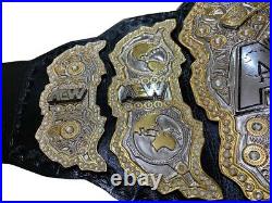 AEW World Heavyweight Championship Replica Title Belt Genuine Leather 2mm Brass