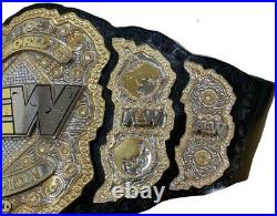 AEW World Heavyweight Championship Replica Title Belt Genuine Leather 2mm Brass