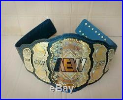 AEW World Heavyweight Championship wrestling leather Belt 2mm Plate