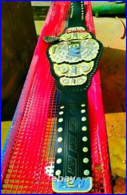 AEW World Heavyweight Championship wrestling leather Belt 4MM NEW