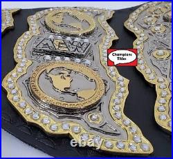 AEW World Heavyweight Wrestling Championship 4mm Zinc Dual Layer 8mm Zinc Belt