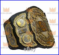 AEW World Heavyweight Wrestling Championship Belt Adult Size 4MM Zinc Metal