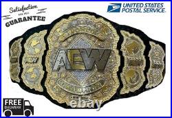 AEW World Heavyweight Wrestling Championship Title Belt Replica 2MM Brass Adult