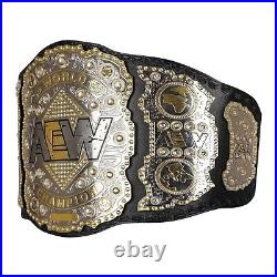 AEW World Wrestling Championship Title Belt Adult Replica Size 2mm Brass
