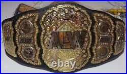 AEW Wrestling Championship Belt Replica 4mm Zinc Dual Layer Dual Plate