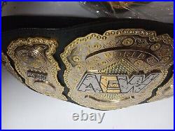 AEW Wrestling Championship Belt Replica 4mm Zinc Dual Layer Dual Plate