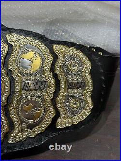 AEW world Championship Wrestling Title Belt Adult Replica Size 2mm Brass new
