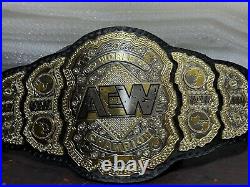AEW world Championship Wrestling Title Belt Adult Replica Size 2mm Brass new