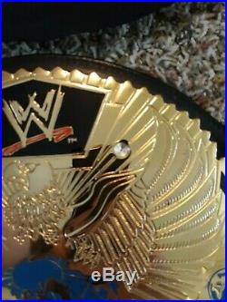 ATTITUDE ERA WWE WORLD CHAMPIONSHIP METAL ADULT SIZE REPLICA TITLE BELT wwf ROCK