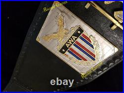 AWA Heavyweight Championship Belt 2mm Zinc Brand New Wrestling Title