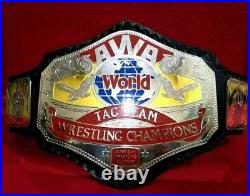 AWA World Tag Team Wrestling Championship Belt adult Size Replica 2mm 4mm