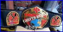 Acw Hardcore Championship Belt 2mm Brass Plates