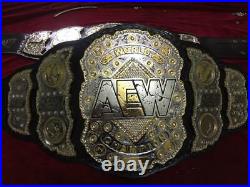 Aew World Championship Replica Belt 2mm Bras Adult Size