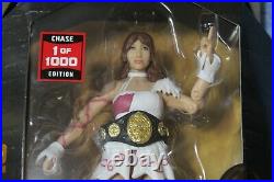 Aew unrivaled rare riho chase 1/1000 action figure variant withchampionship belt