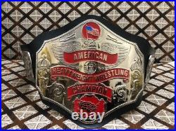 American HeavyWeight Champion Ship Title Belt Replica Brass Metal, Leather