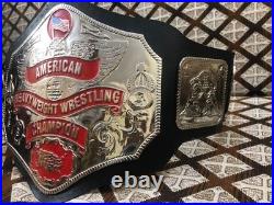 American HeavyWeight Champion Ship Title Belt Replica Brass Metal, Leather