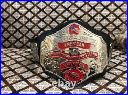 American HeavyWeight Champion Ship Title Belt Replica Brass Metal, Leather