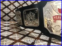 American HeavyWeight Champion Ship Title Belt Replica Brass Metal, Leather