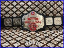 American HeavyWeight Champion Ship Title Belt Replica Brass Metal, Leather