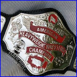 American Heavyweight Wrestling Championship Belt Title 2MM Brass Adult Size