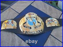 American Made RED's WCW World Tag Team Championship Real Wrestling Belt WWF WWE
