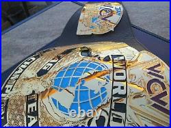 American Made RED's WCW World Tag Team Championship Real Wrestling Belt WWF WWE