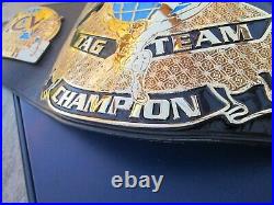 American Made RED's WCW World Tag Team Championship Real Wrestling Belt WWF WWE