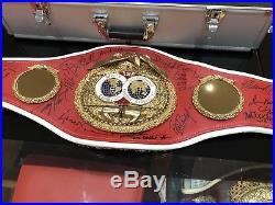 Authentic IBF Championship boxing belt-MULTISIGNED-READ & LOOK! WBC, WBO, WBA
