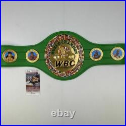 Autographed/Signed MIKE TYSON WBC Boxing Replica Championship Belt JSA COA Auto